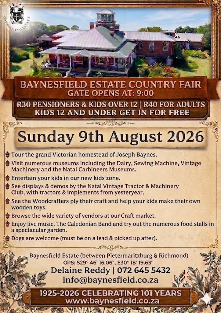 Baynesfield- 100 Years - Country Fair 2025
